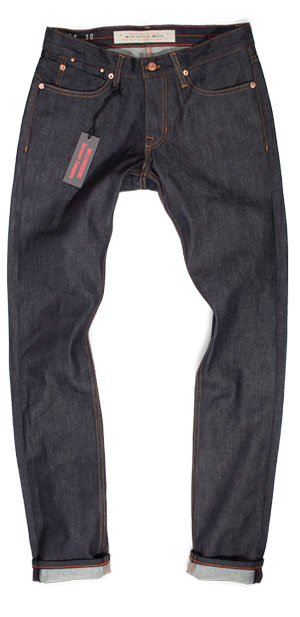 Fit of Hope Street raw denim slim tapered jeans made in USA Fit of Hope Street raw denim slim tapered jeans made in USA